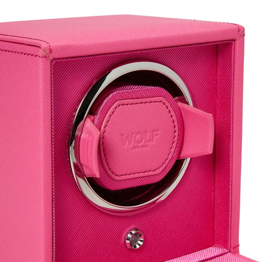 Cub Single Watch Winder With Cover (Tutti Frutti Pink)