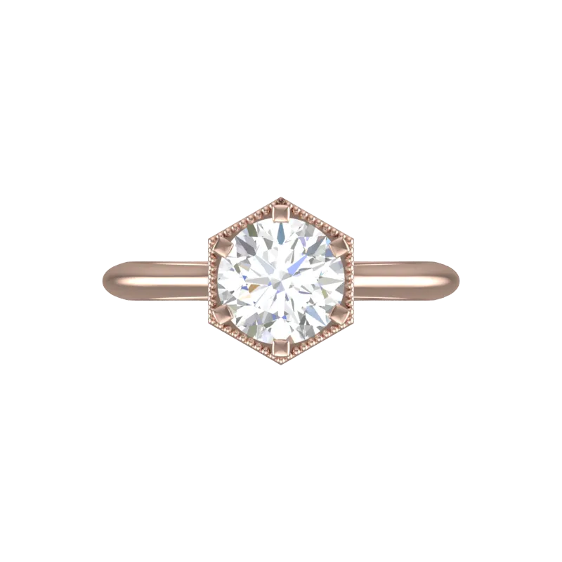 Cubic Zirconia Engagement Ring- Customer Designed Style 6362