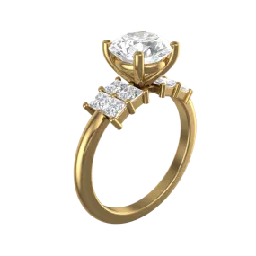 Cubic Zirconia Engagement Ring- Customer Designed Style 7630