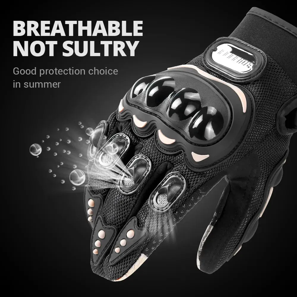 Cycling Touch Screen Gloves Breathable Full Finger Outdoor Sports Protection Riding Dirt Bike Gloves Guantes Moto