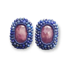 Cynthia Poh - Sapphire Lapis Earings (cpoh002)