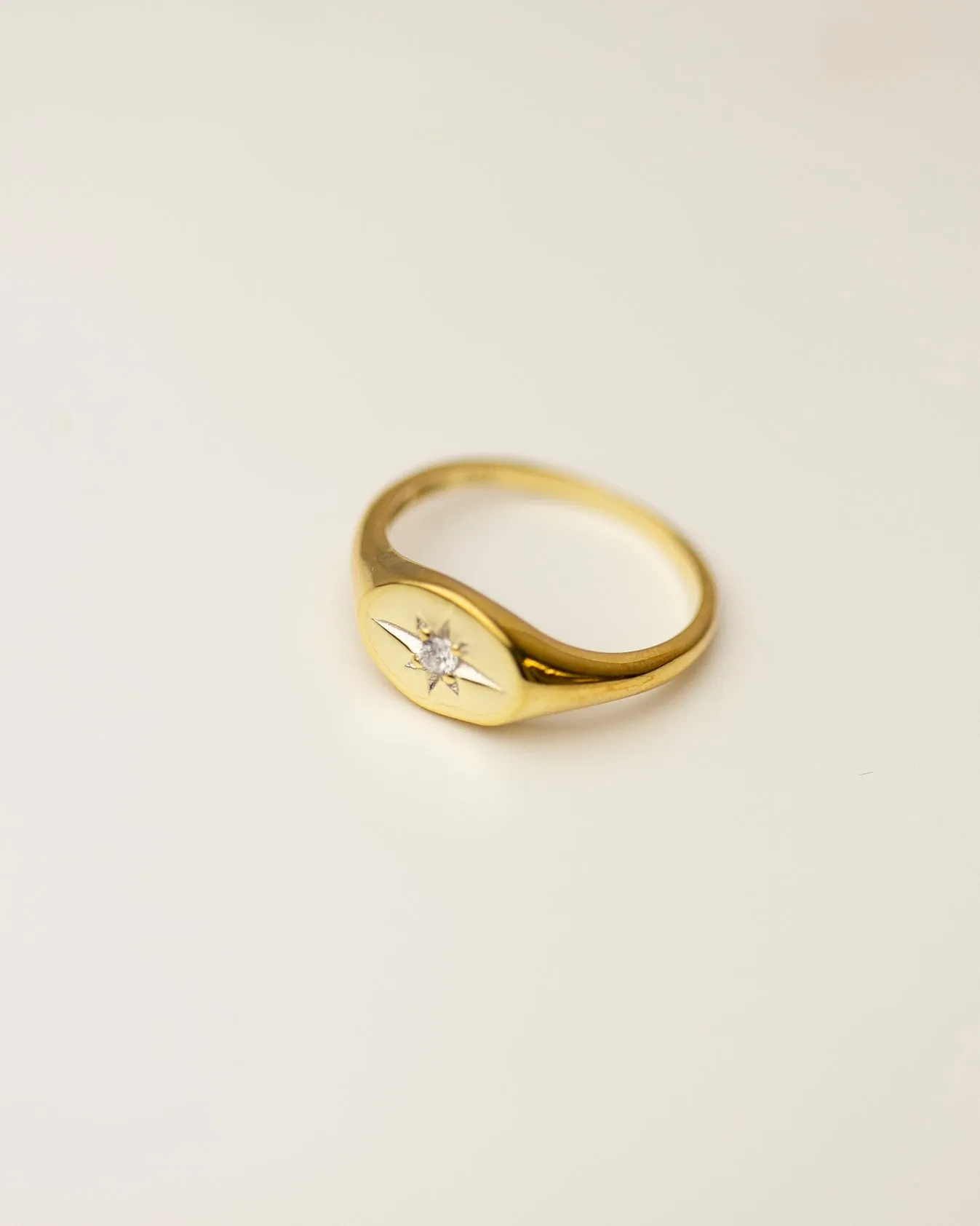 CZ Signet Ring