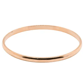 Deja Vu 9ct Rose Gold Solid Bangle