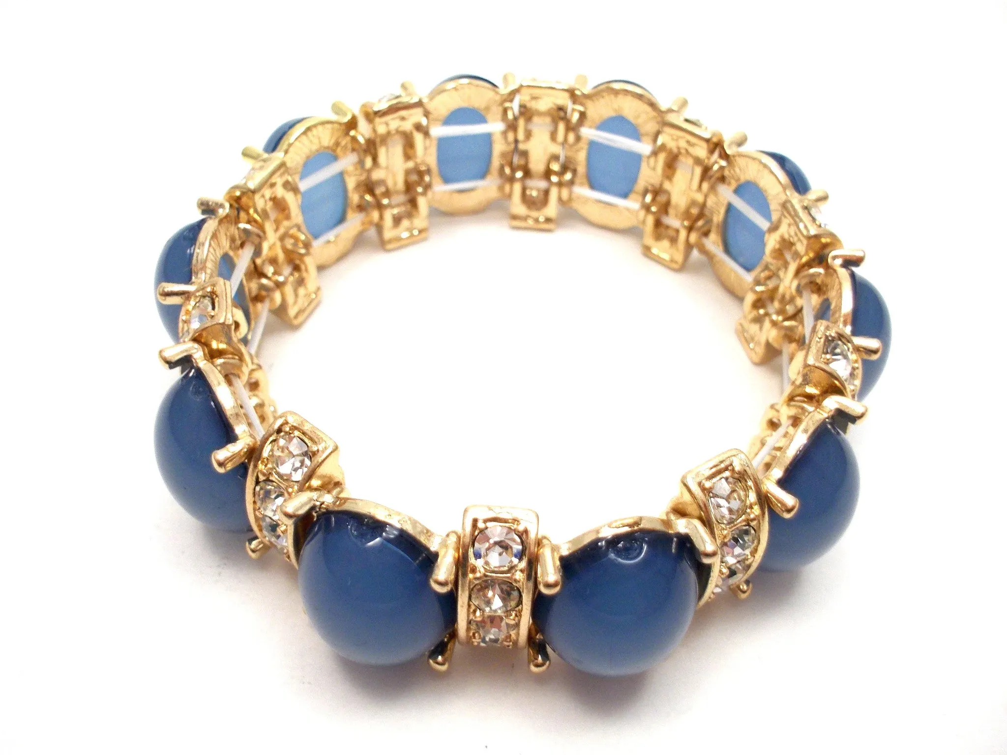 Designer Inspired Bauble Crystal Stretch Bracelet-2 NEW Colors Options