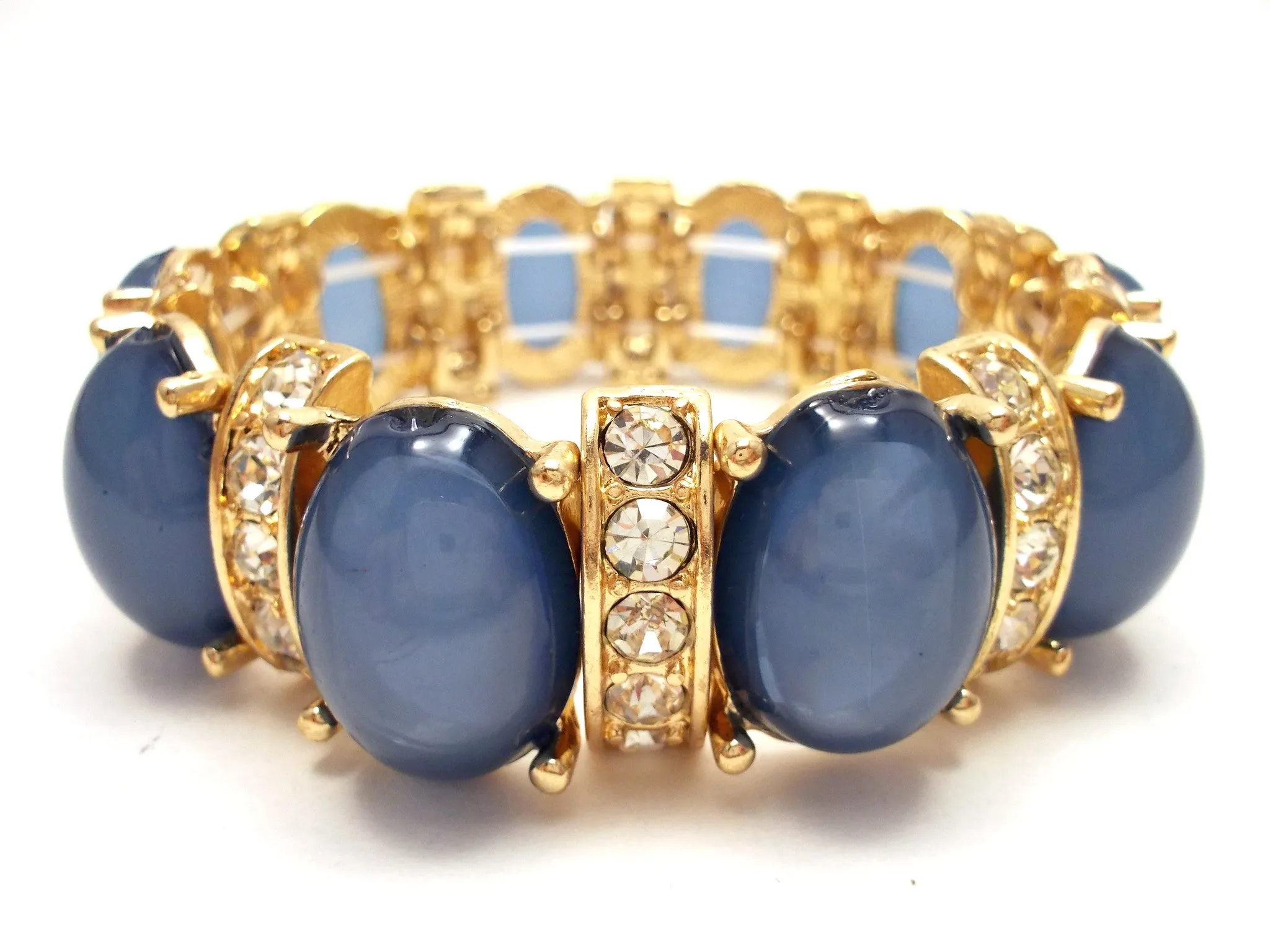 Designer Inspired Bauble Crystal Stretch Bracelet-2 NEW Colors Options