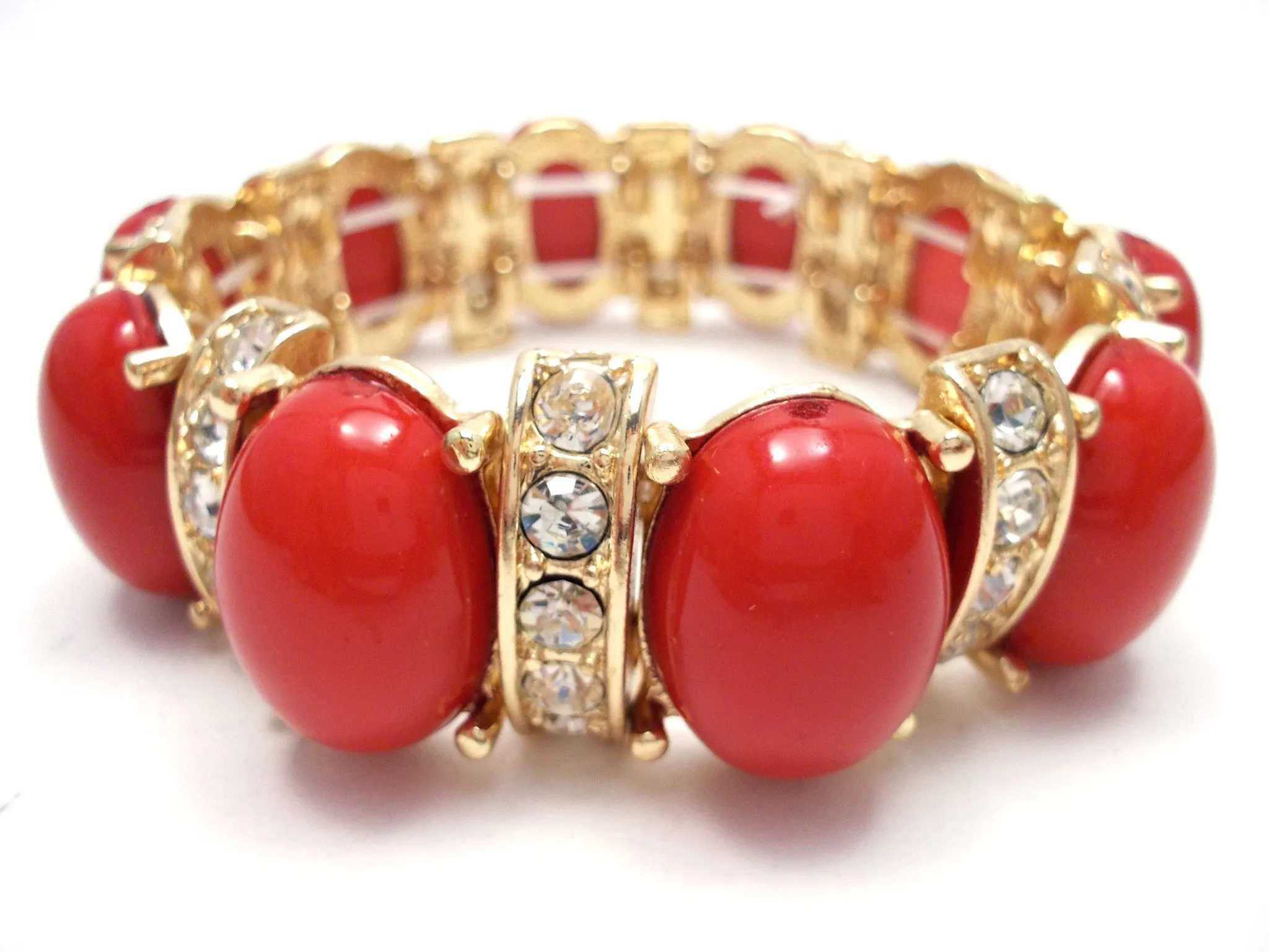 Designer Inspired Bauble Crystal Stretch Bracelet-2 NEW Colors Options