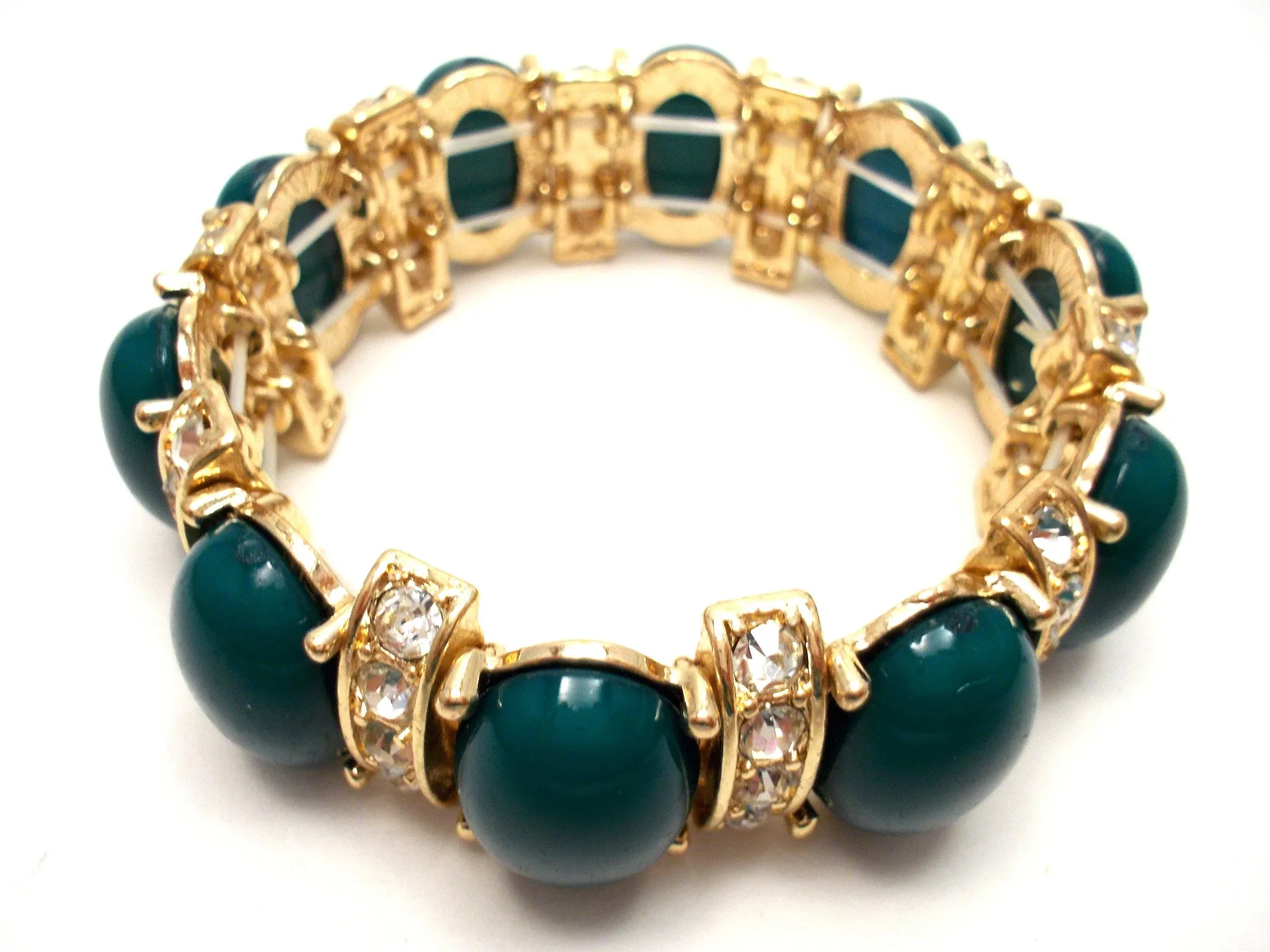 Designer Inspired Bauble Crystal Stretch Bracelet-2 NEW Colors Options