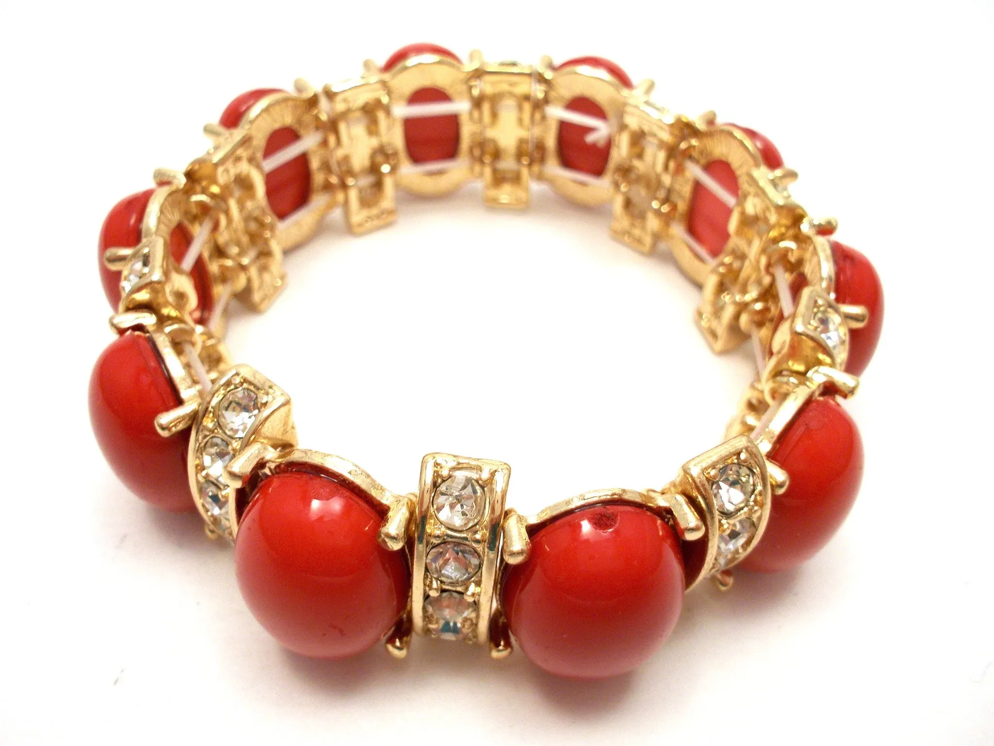 Designer Inspired Bauble Crystal Stretch Bracelet-2 NEW Colors Options