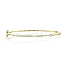 Diamond Marquise Bangle