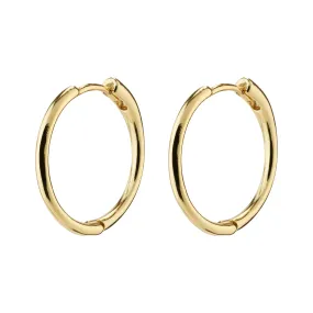 EANNA recycled medium hoops gold-plated