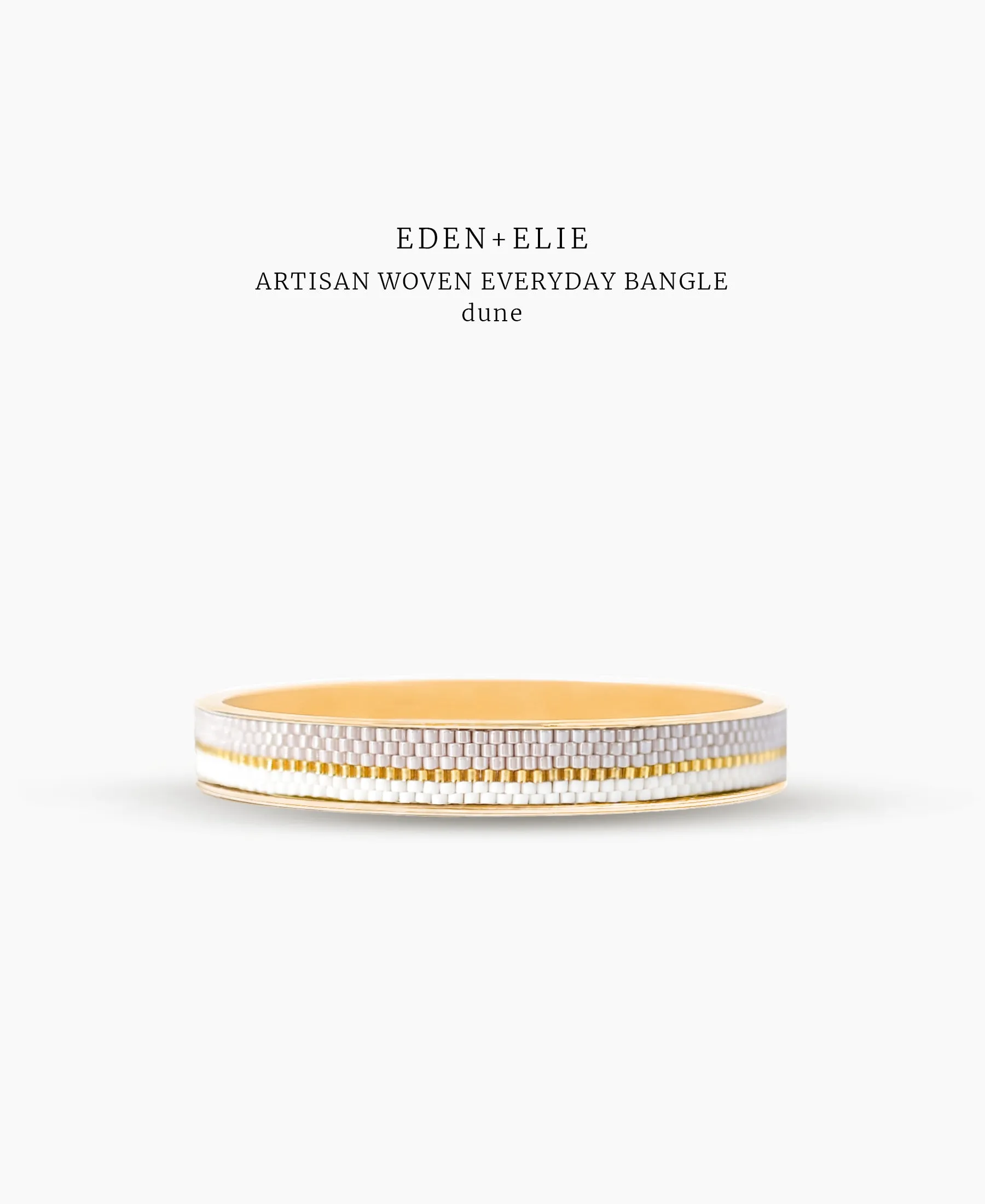 EDEN   ELIE Everyday Gold Narrow Bangle - dune