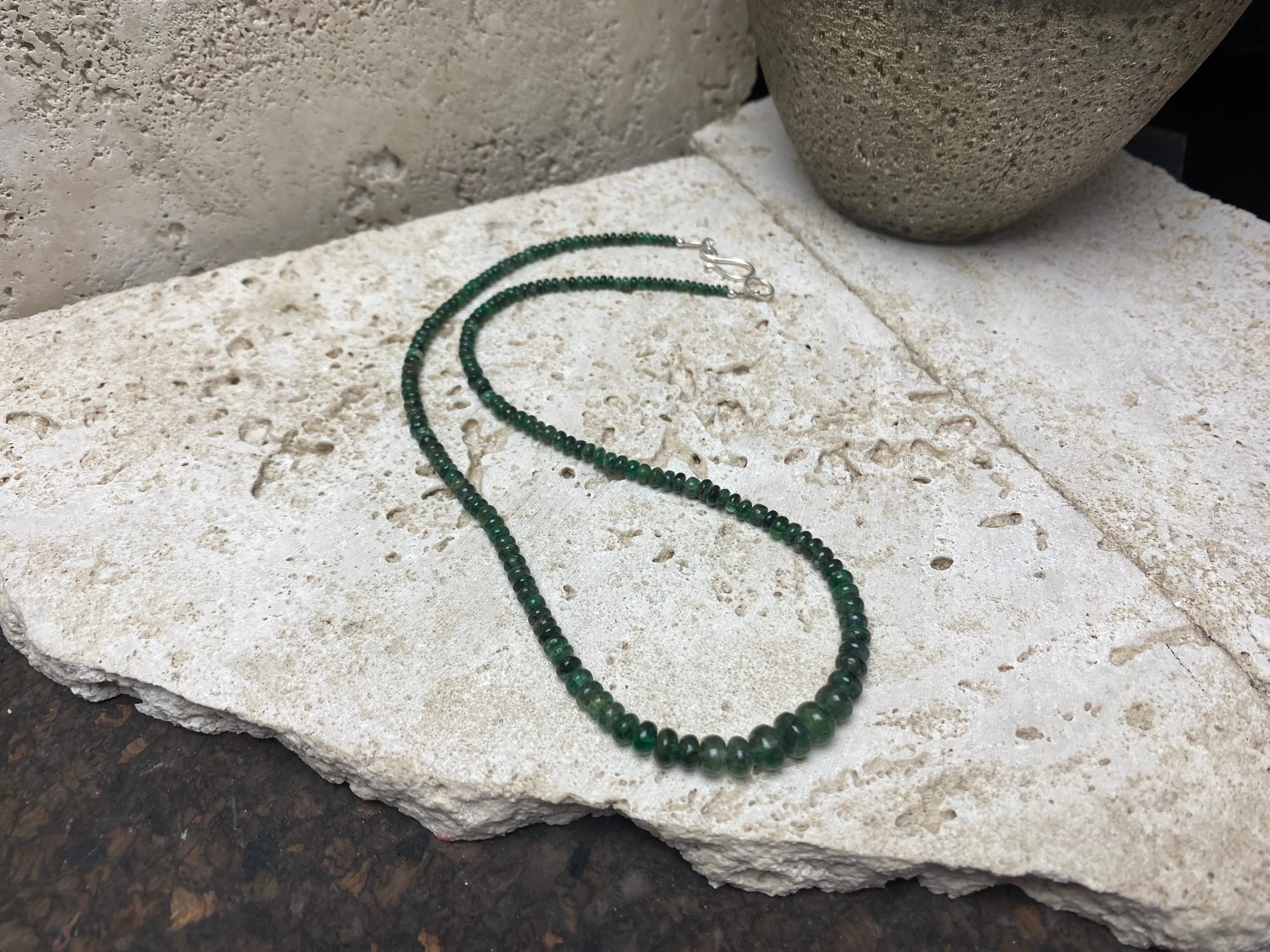 Emerald Bead Necklace