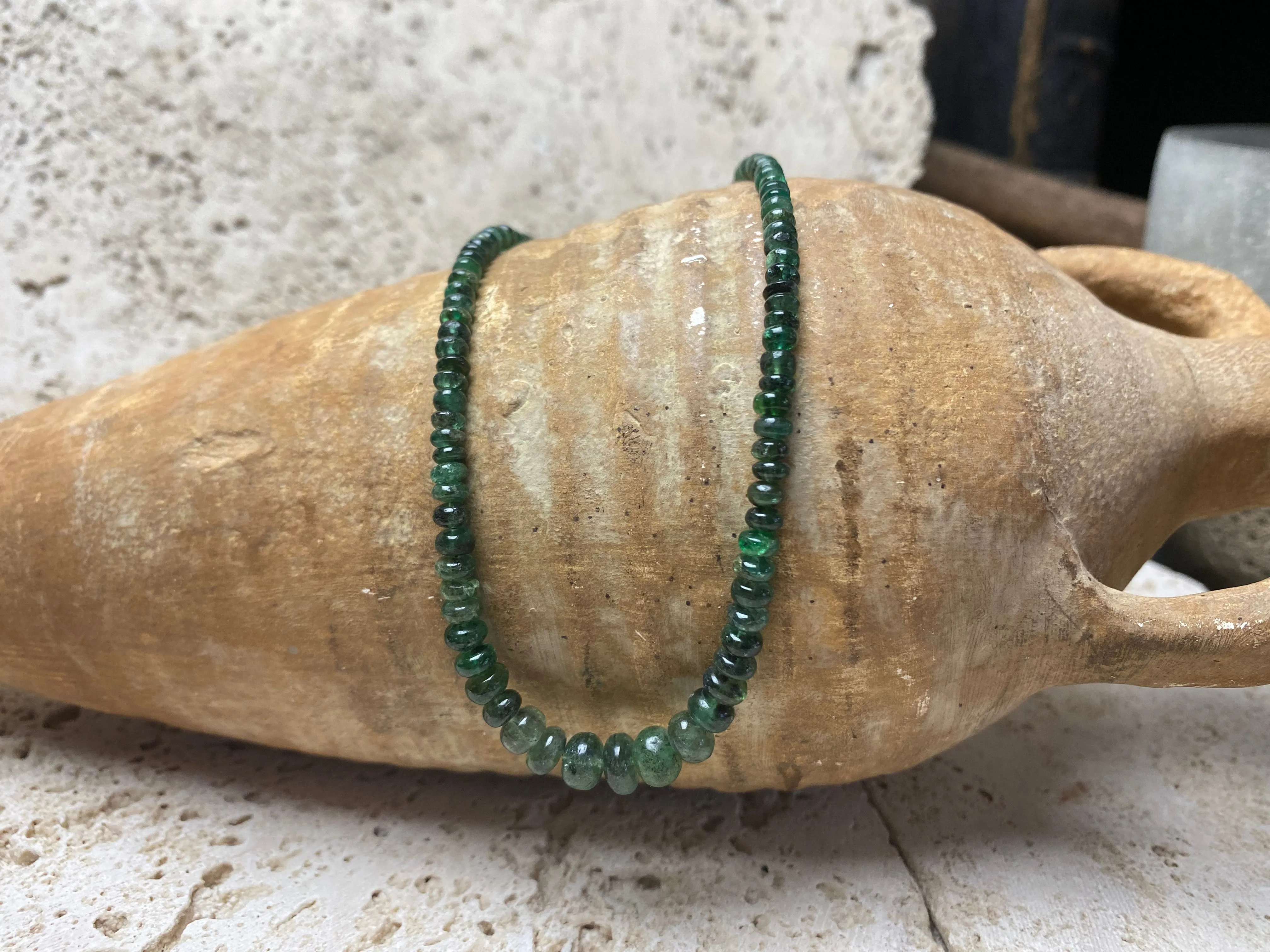 Emerald Bead Necklace