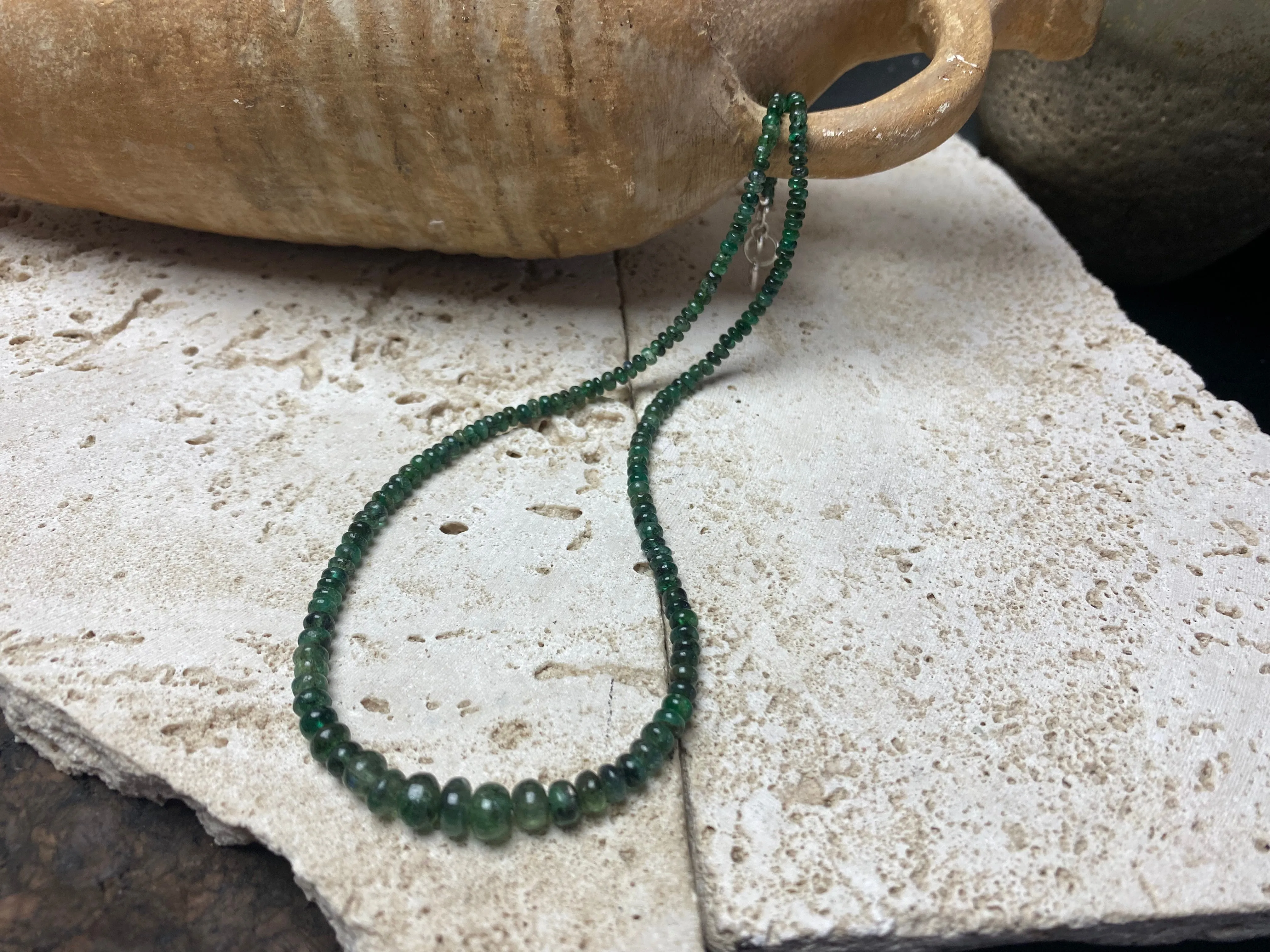 Emerald Bead Necklace