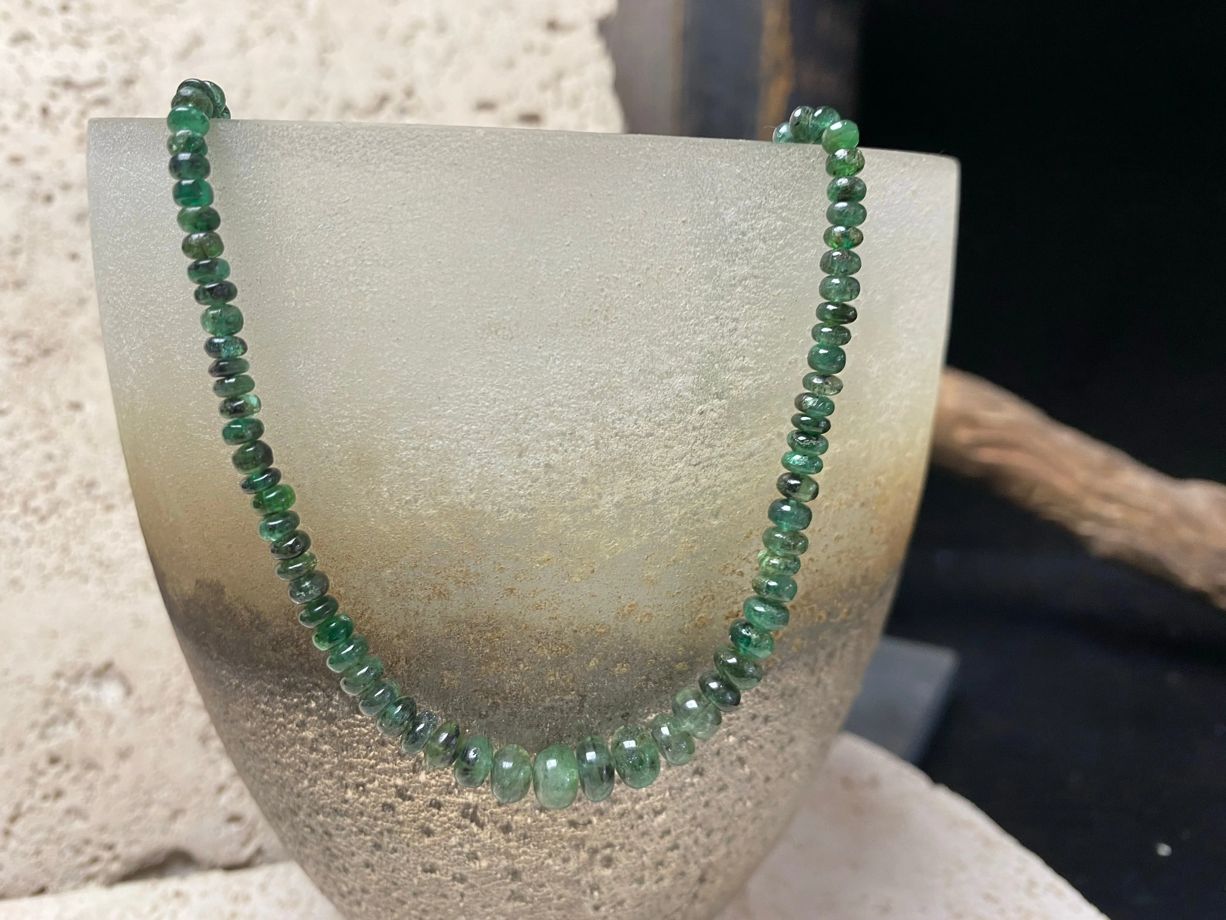 Emerald Bead Necklace