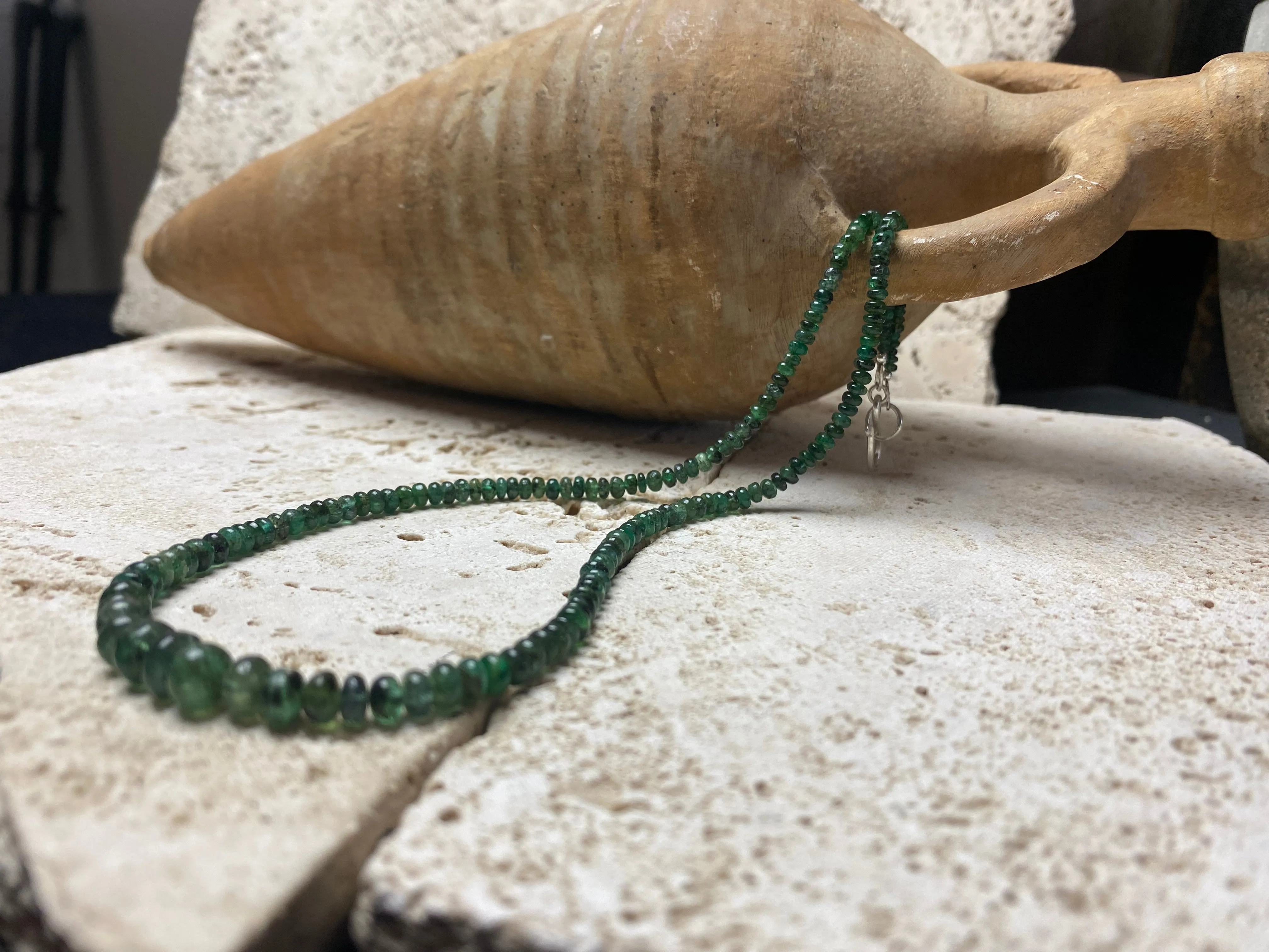 Emerald Bead Necklace