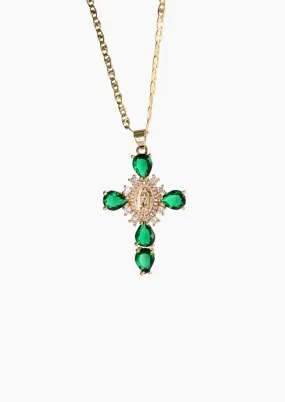 Emerald Green Corazones Necklace