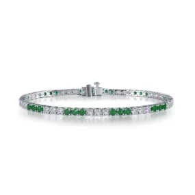 Emerald S.S. PT 6.27 CTTW Tennis Bracelet