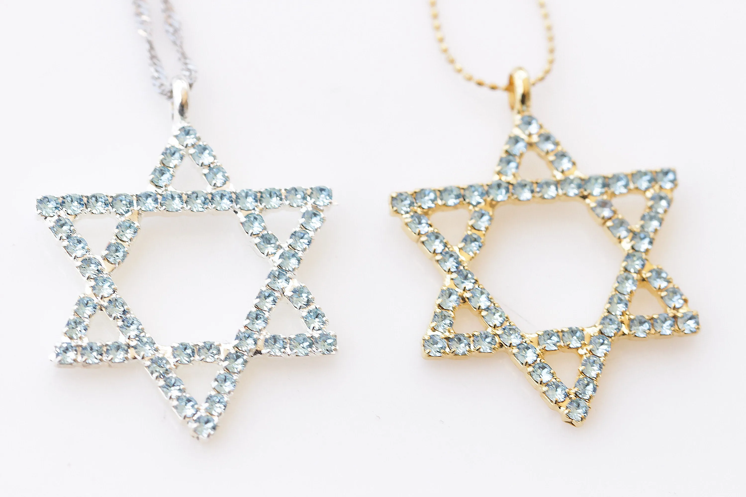 EMERALD STAR OF David Necklace