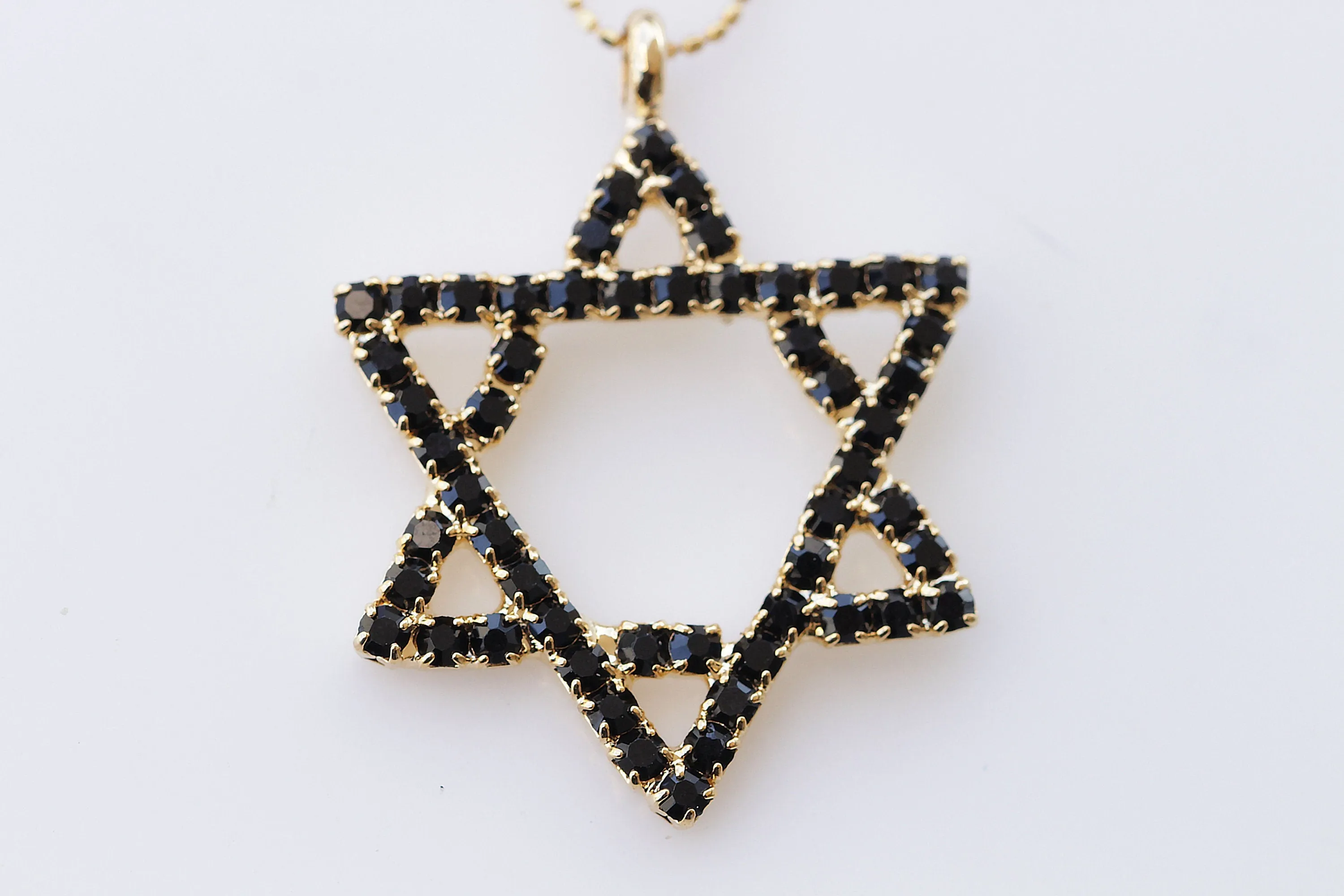 EMERALD STAR OF David Necklace