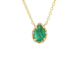 Emerald Teardrop Necklace