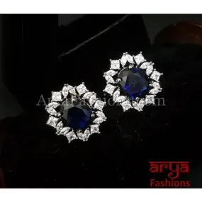 Eshani CZ Black Victorian Studs