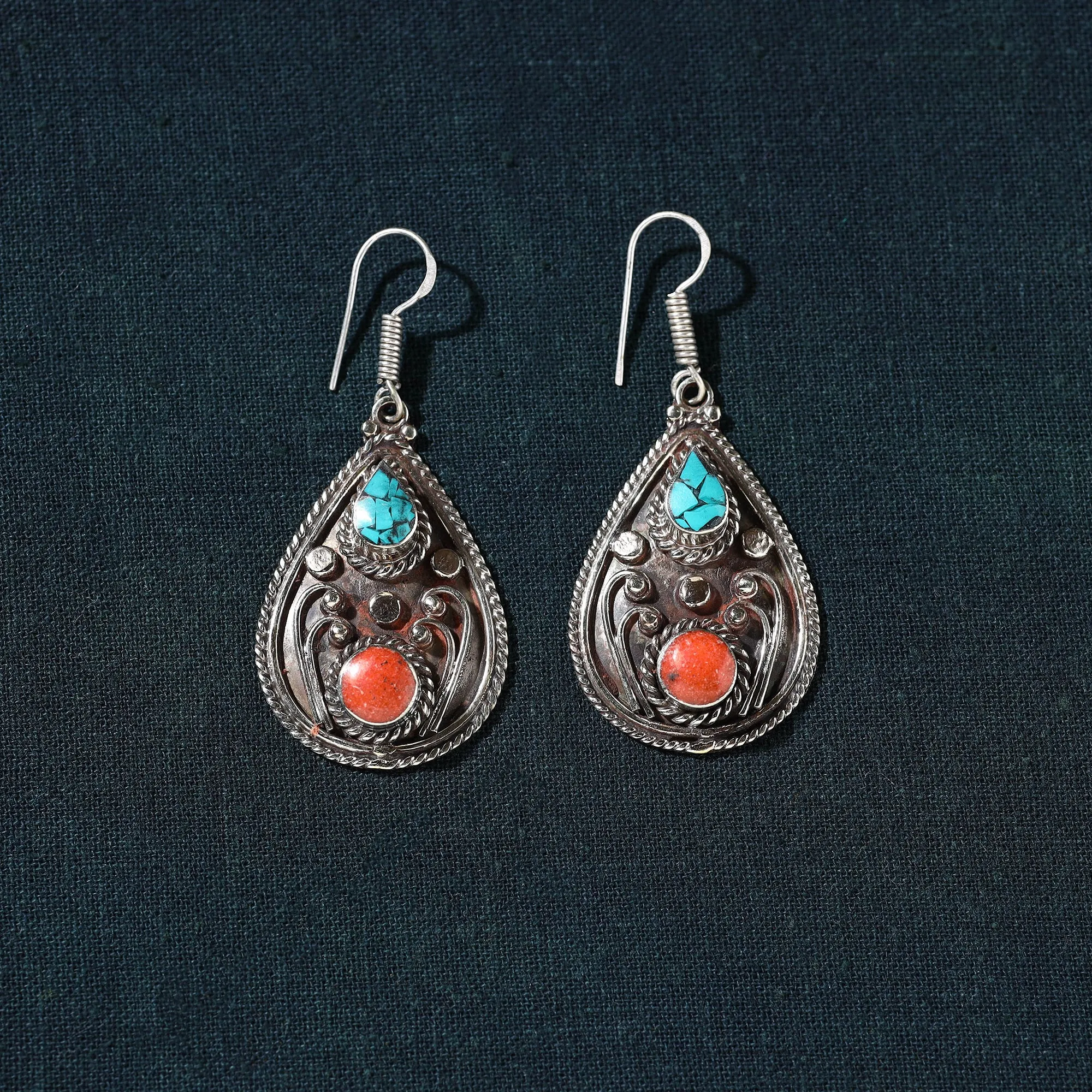 Ethnic Tribal Tibetan Earrings from Himalaya 04