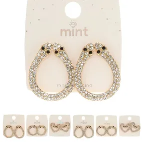 Fashion Rhinestone Earrings 47456 ( 12 units )