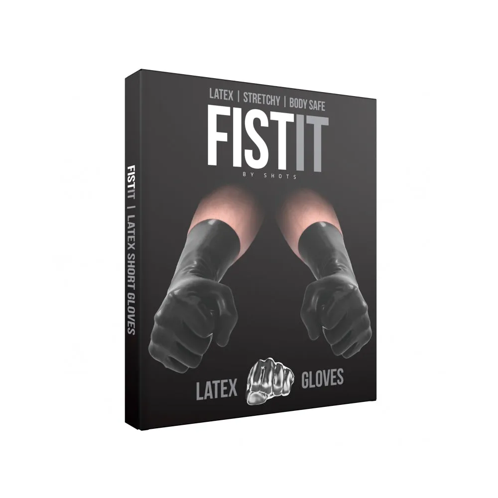 Fist-it Latex Short Gloves - Black