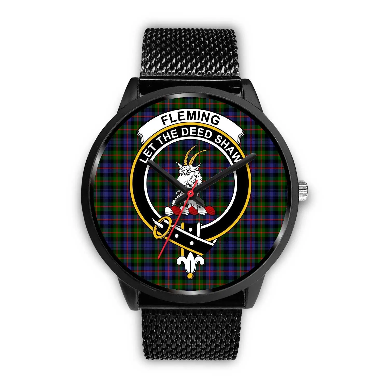 Fleming Clan Badge Tartan Black Watch