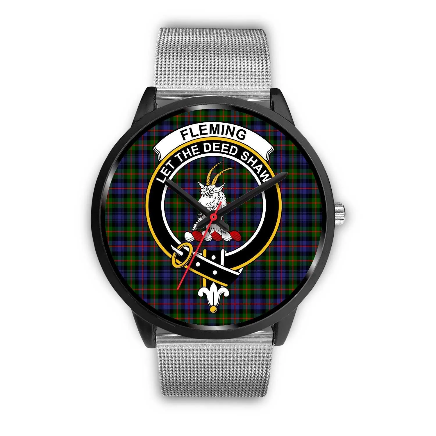 Fleming Clan Badge Tartan Black Watch