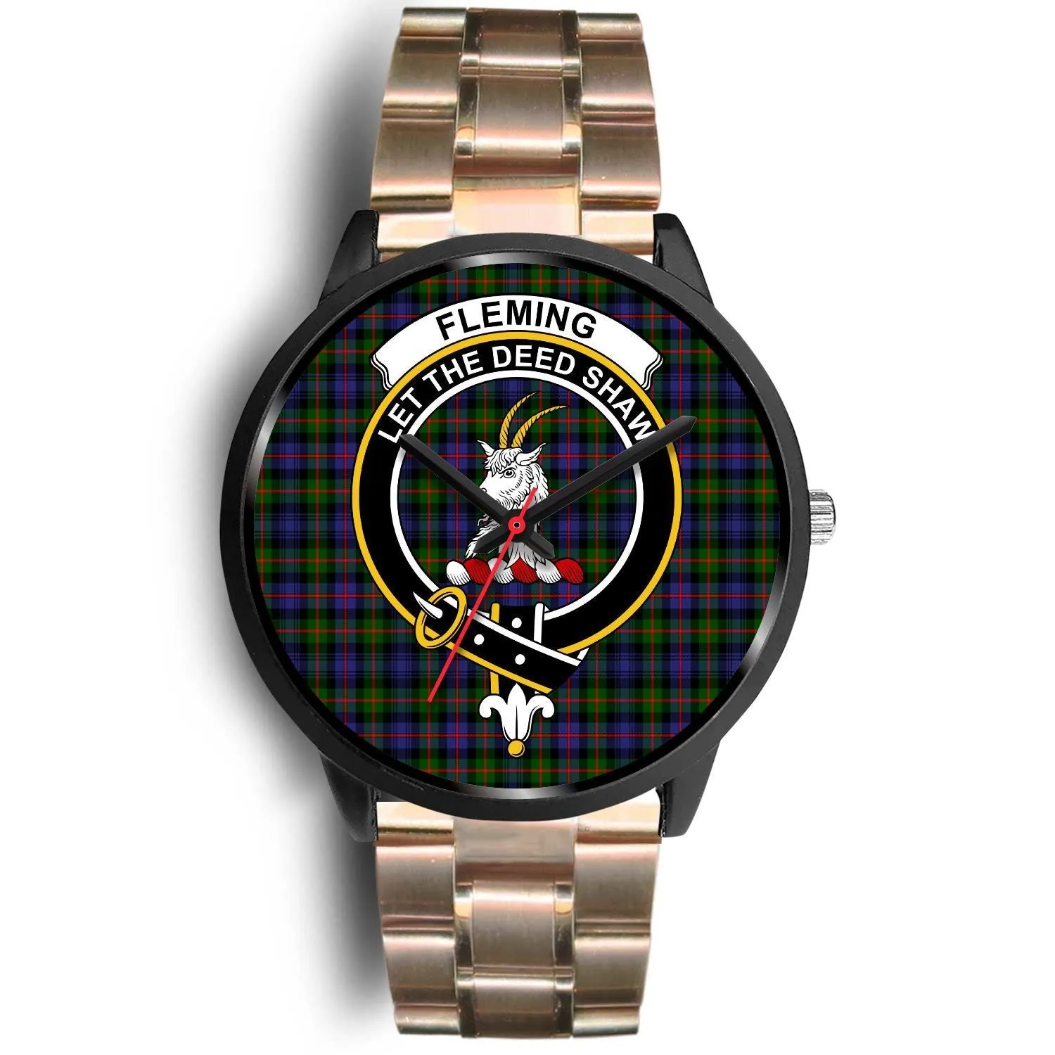 Fleming Clan Badge Tartan Black Watch