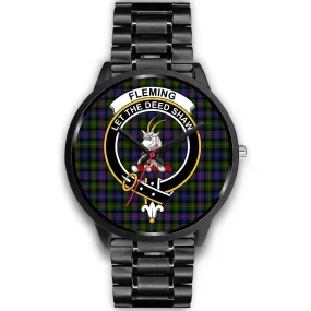 Fleming Clan Badge Tartan Black Watch