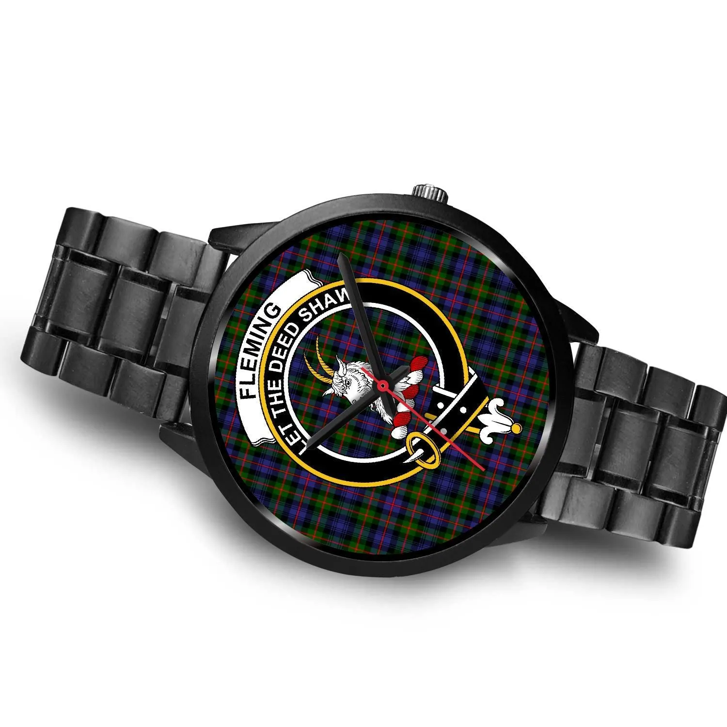 Fleming Clan Badge Tartan Black Watch