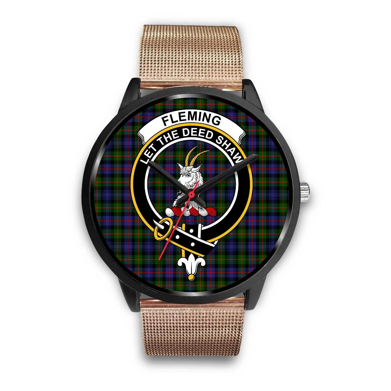 Fleming Clan Badge Tartan Black Watch