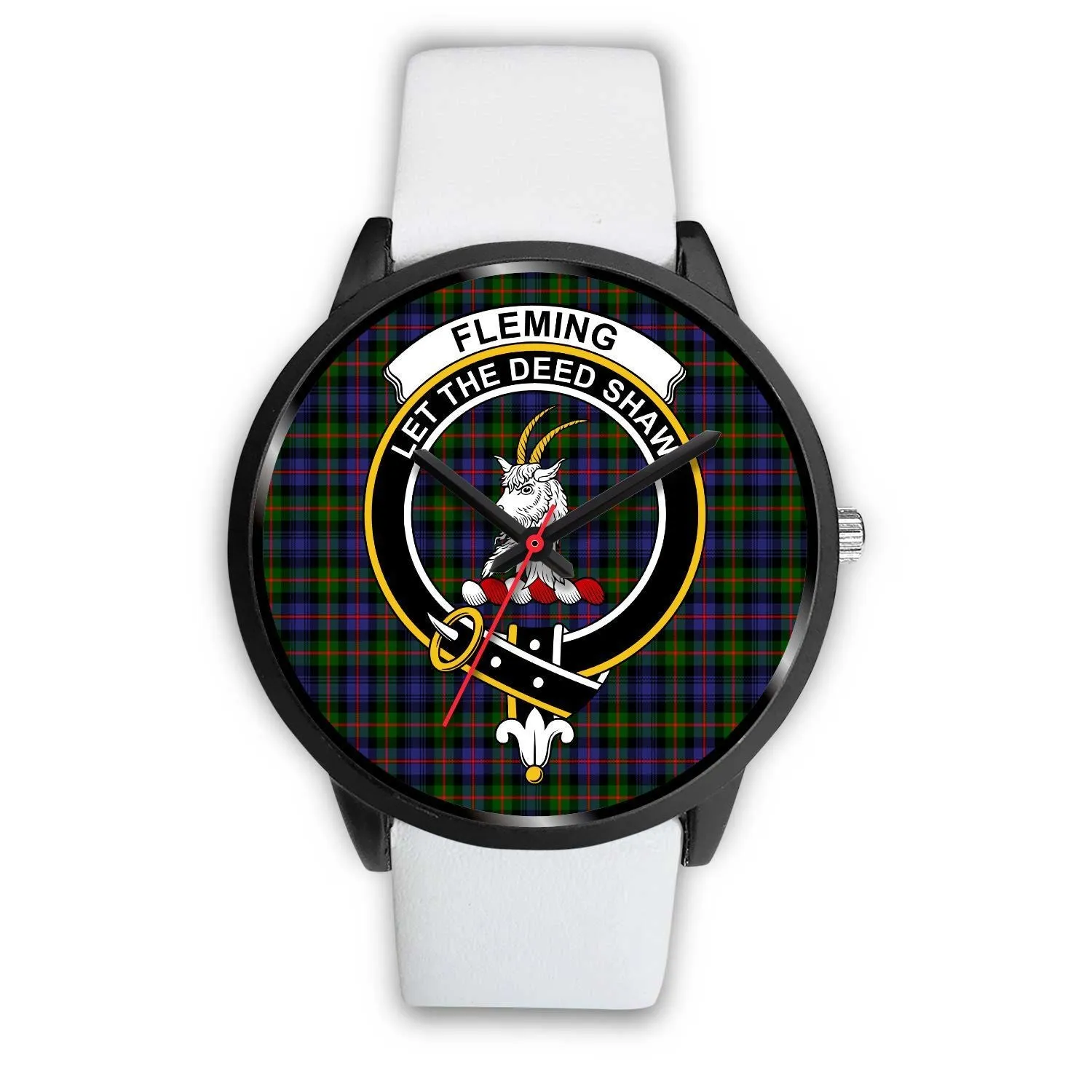 Fleming Clan Badge Tartan Black Watch