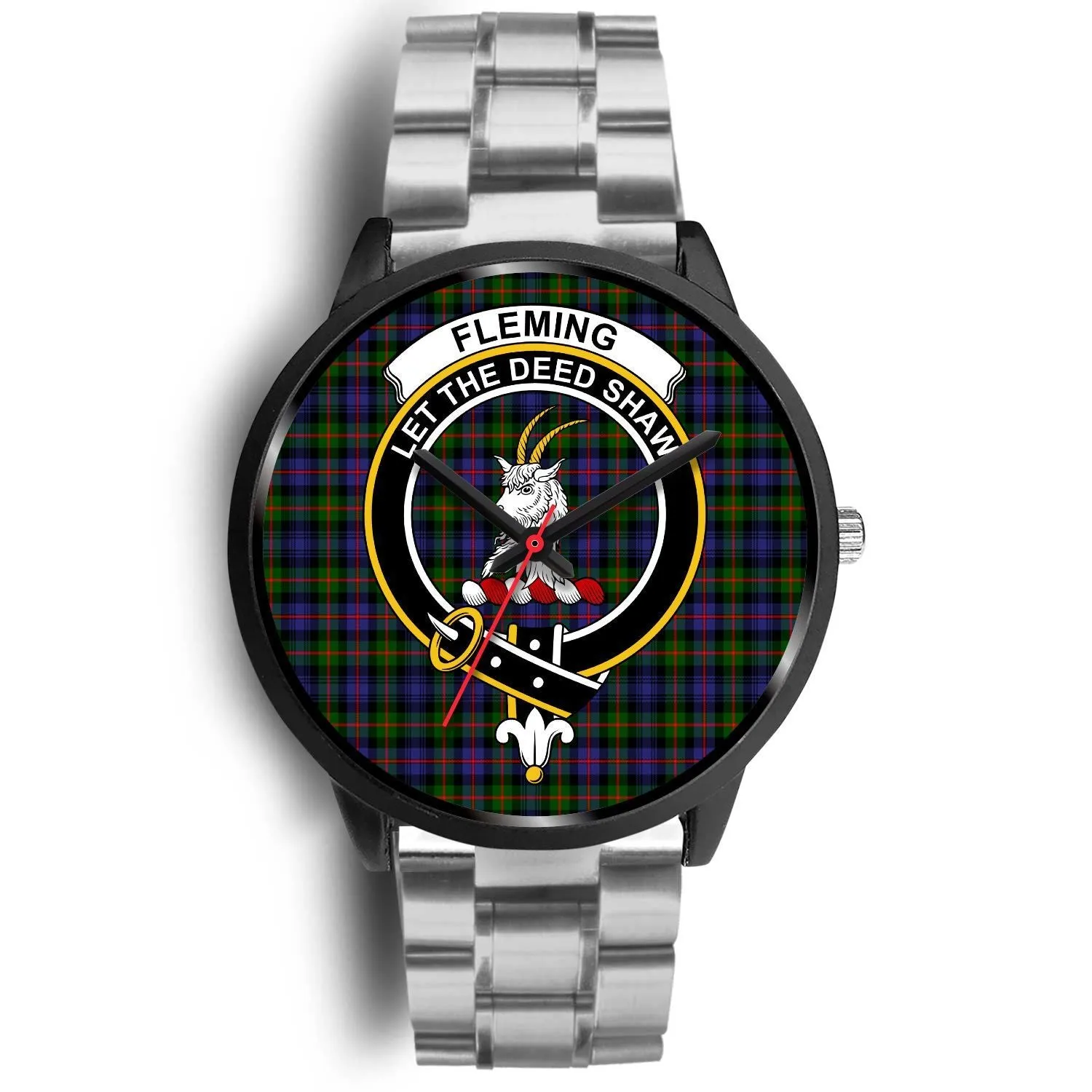 Fleming Clan Badge Tartan Black Watch