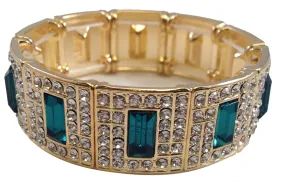 Gatsby Collection Emerald Jeweled Bracelet