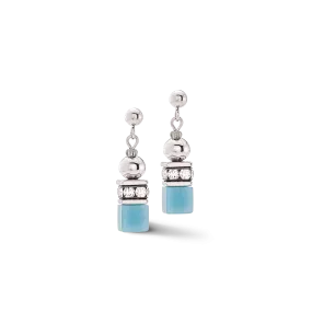 GeoCUBE® Fusion Spheres earrings ice blue