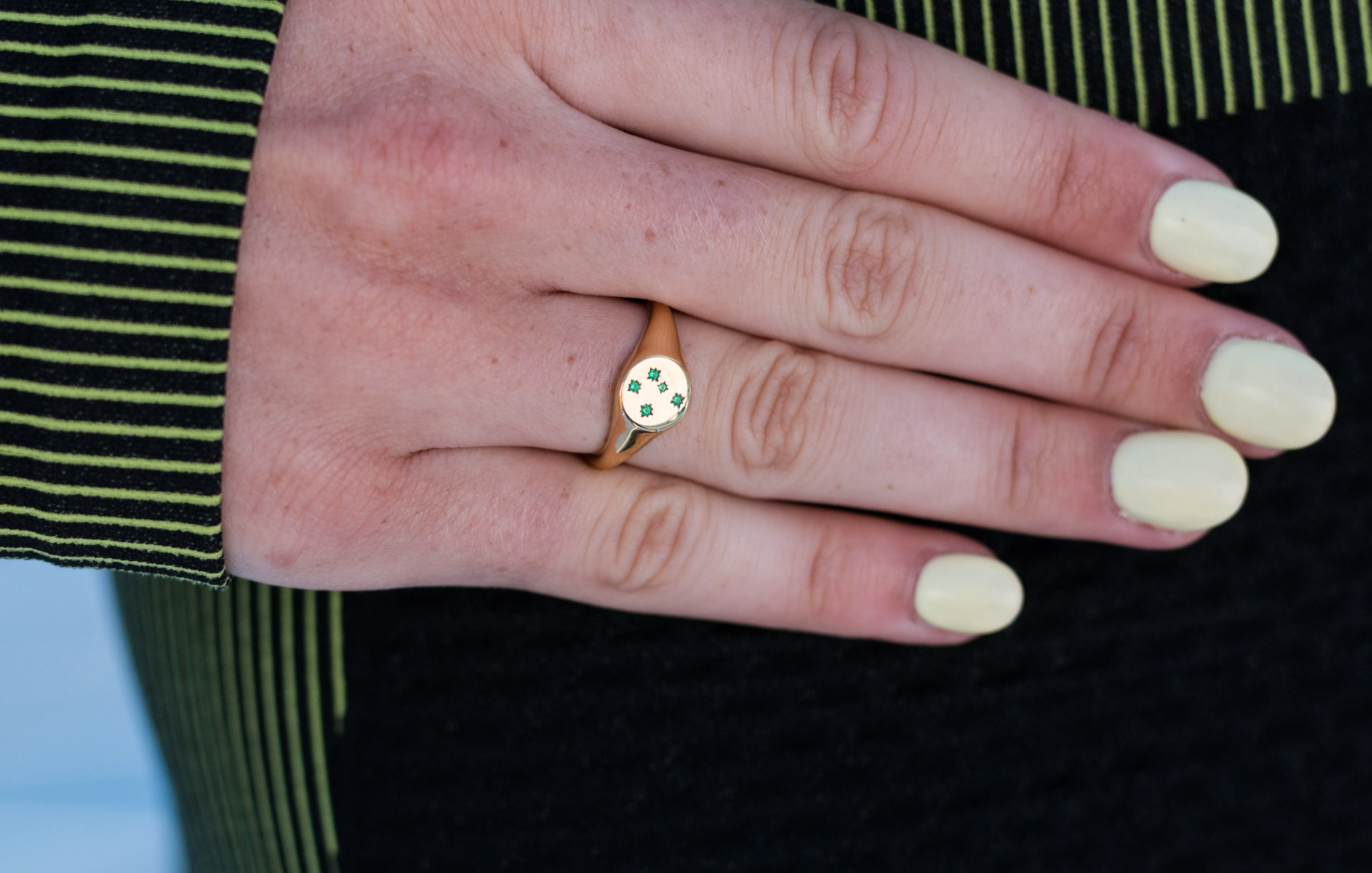 GEORGINI COMMONWEALTH COLLECTION SOUTHERN CROSS RING GOLD