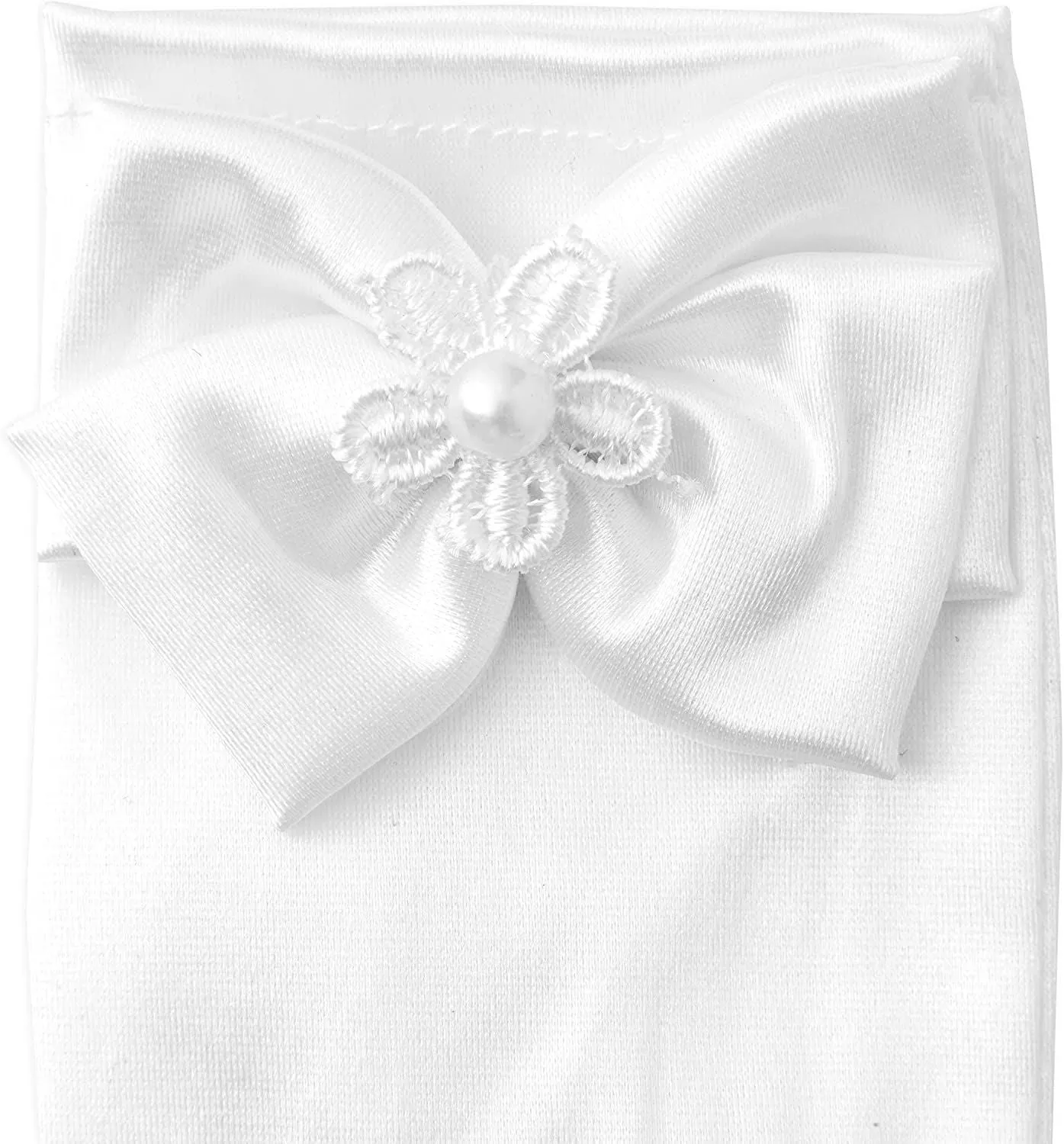 Girl's Flower Veil and Gloves for First Communion (White, 2 Pieces)