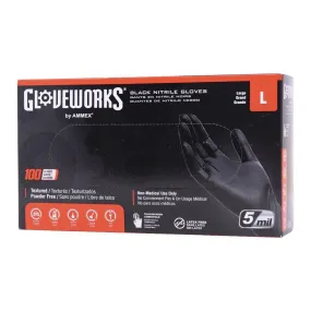 GLOVEWORKS | 5mm Black Nitrile Gloves