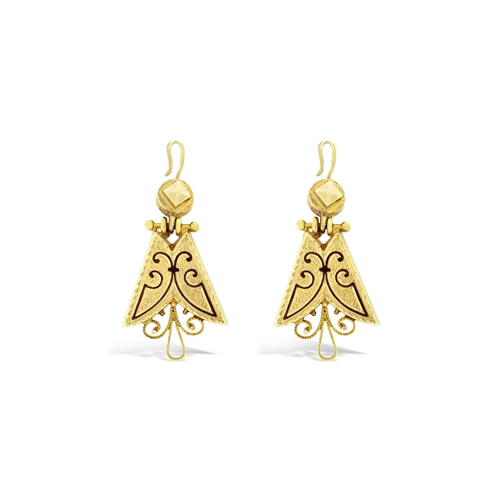 Gold Antique Earrings