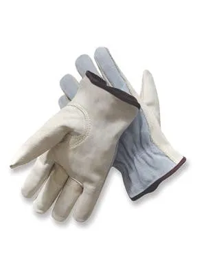 Grain Palm/Split Leather Back Cowhide Drivers Gloves