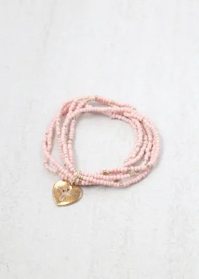 Heart & Cross Beaded Bracelet