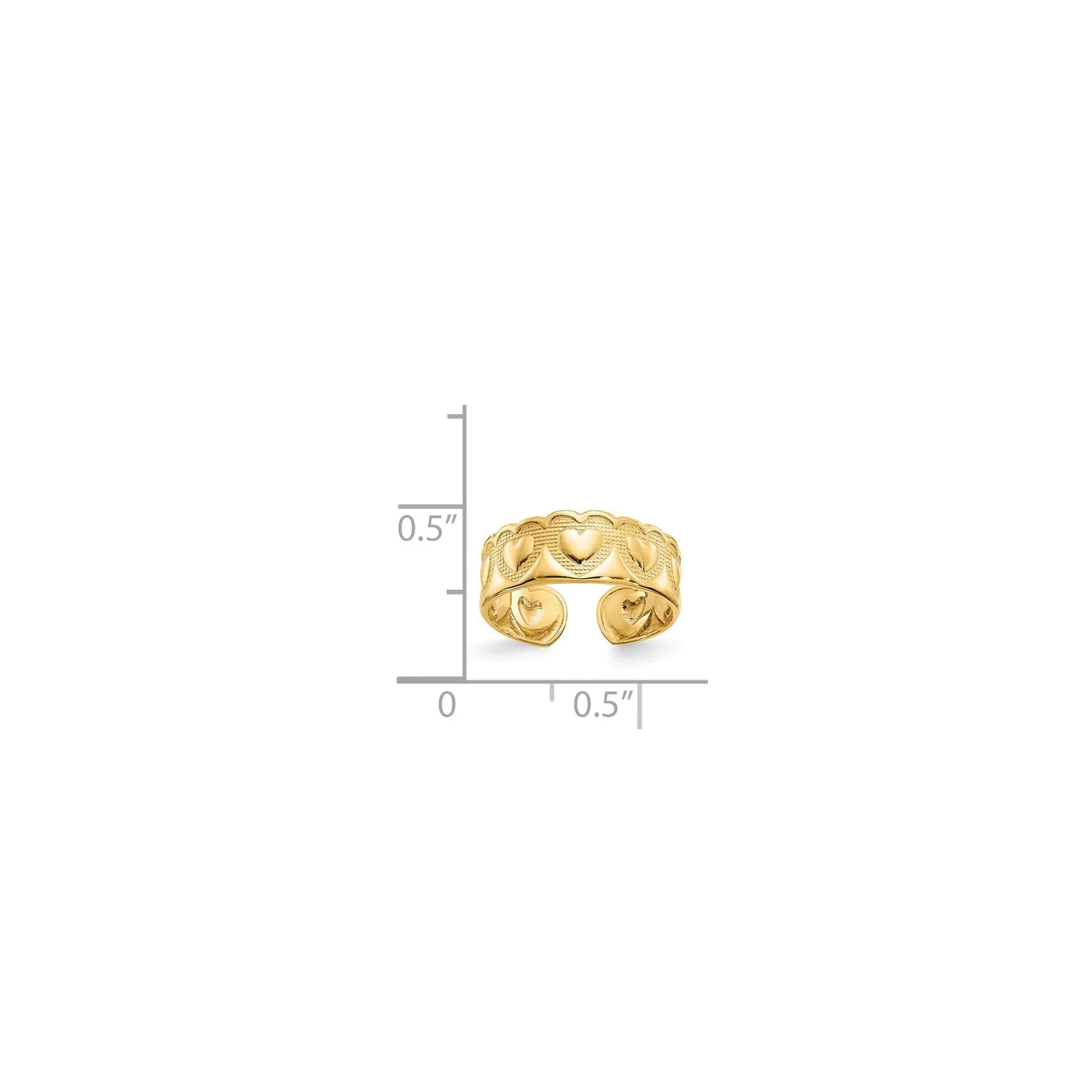 Heart Toe Ring (14K)