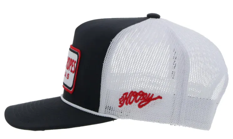 Hooey Cactus Ropes Black & White Trucker Snapback Hat CR090