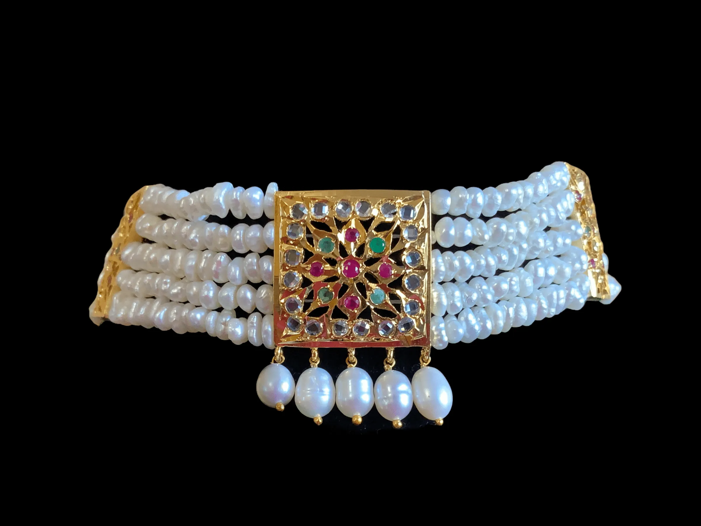 Hyderabadi guluband in gold plated silver ( READY TO SHIP )