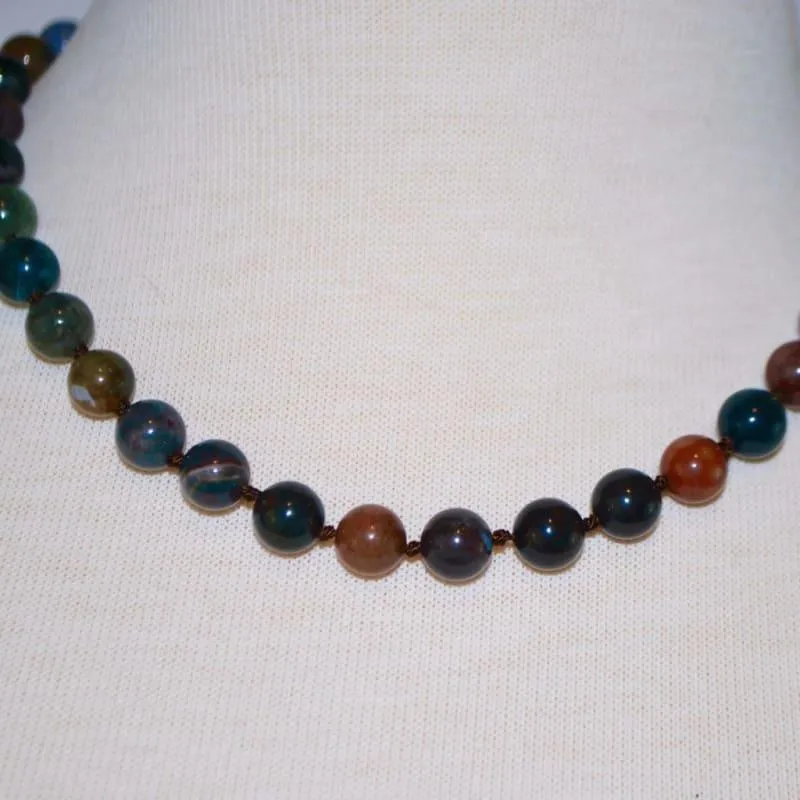 Indian Agate Multicolor Beaded Necklace