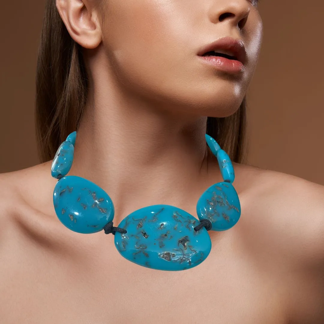 Jackie Brazil Turquoise Short Necklace JBTSN